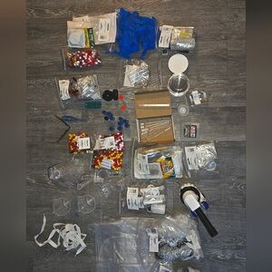 Full science kit for experiments with specimens